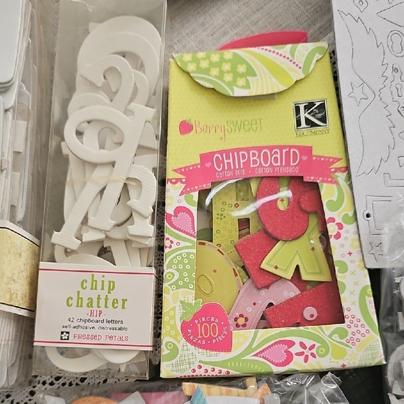 Assorted Alphabet Craft Chipboard Letters And Shapes For Scrapbooking Arts Craft - Picture 3 of 10